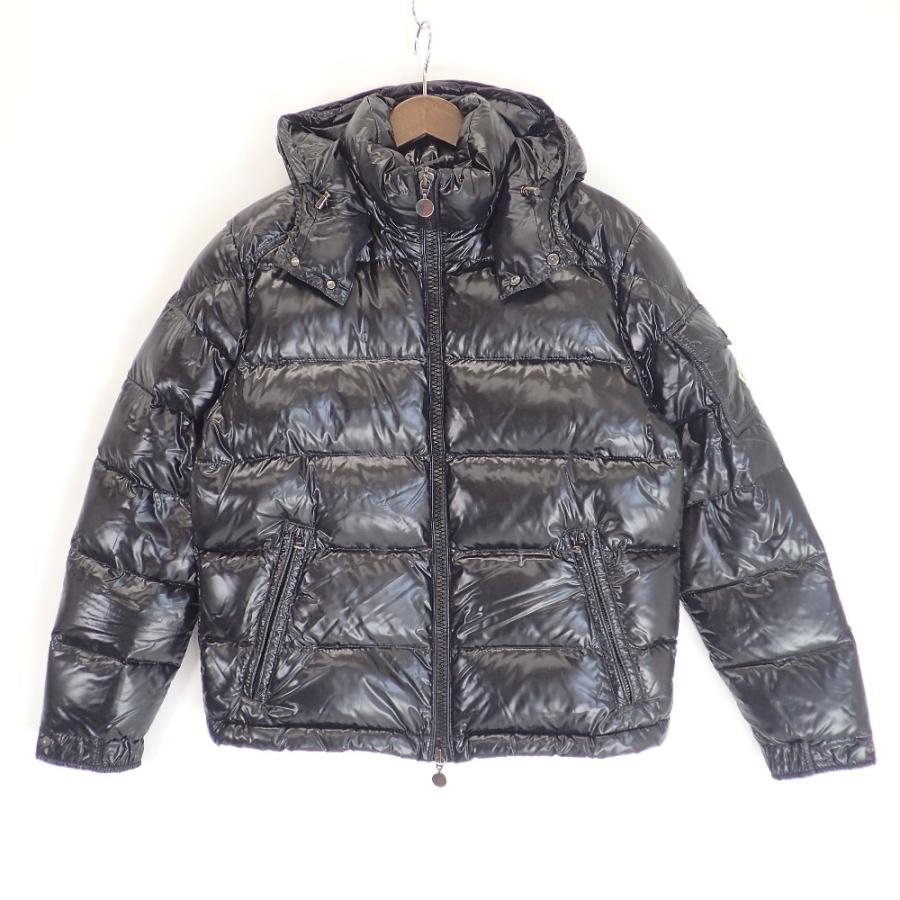 MONCLER MAYA ブラック正規品(サイズ2)ダウンジャケット フード付き MONCLER（モンクレール） フード付き ダウンジャケット MAYA マヤ