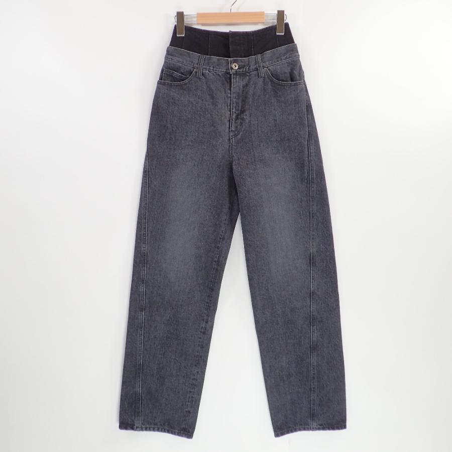 新品同様/23年製 IRENE アイレネ 25A88004 W Waist Denim Pants ダブル  