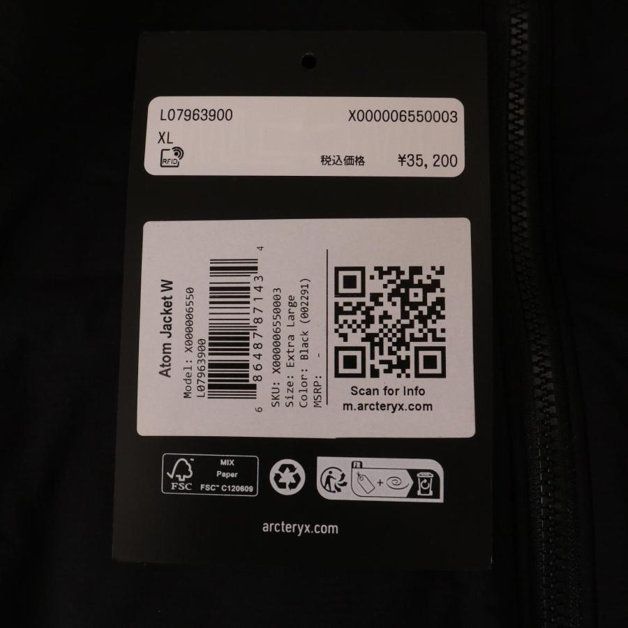 ARC'TERYX アークテリクス 18年製 18971 ATOM JACKET W ARC'TERYX アークテリクス 18年製 18971 ATOM JACKET W
