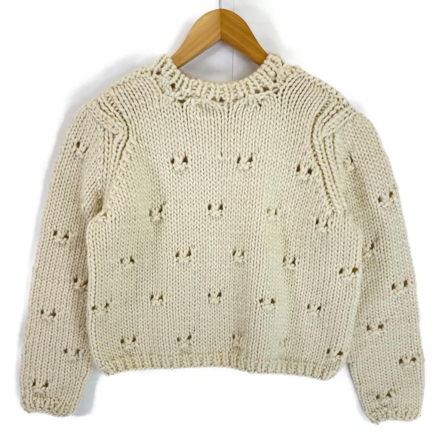 TOWAVASE トワヴァーズ 22AW アイボリー ウール ローゲージニット 表記