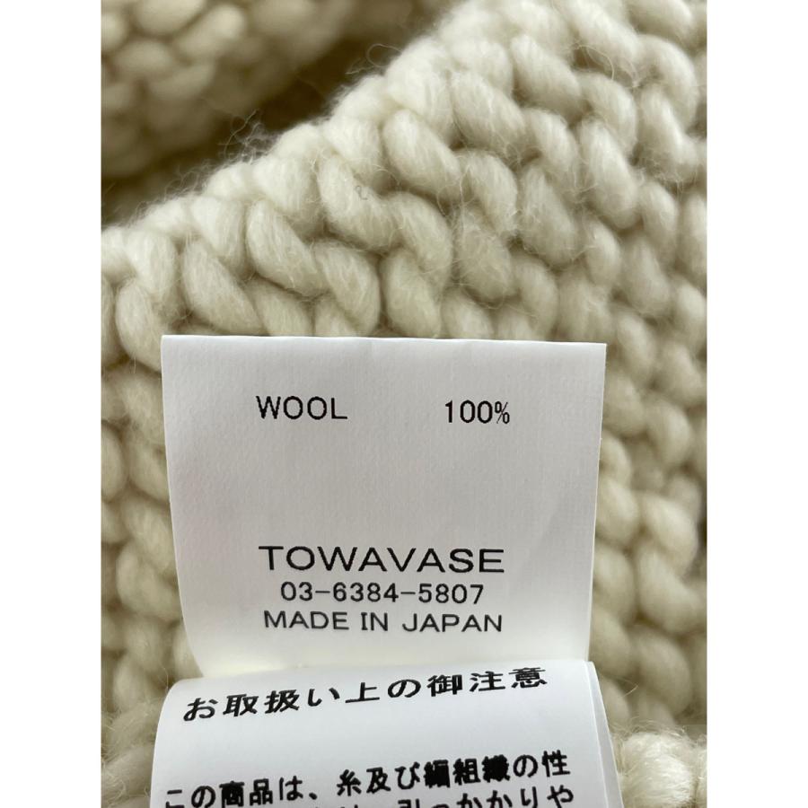 TOWAVASE トワヴァーズ 22AW アイボリー ウール ローゲージニット 表記