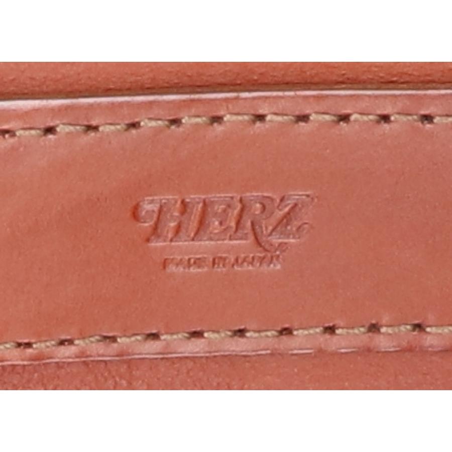 HERZ ヘルツ CK-4 半かぶせ ショルダーバッグ M ブラウン