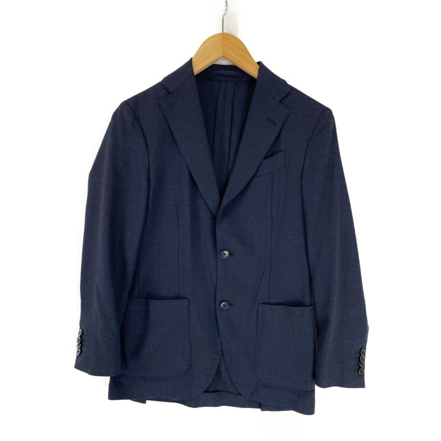 ラルディーニ　デニム　テーラードジャケット コットン　ネイビー　48 古着 70s Levi's ウエスタンヨーク 濃紺 100%コットン デニム