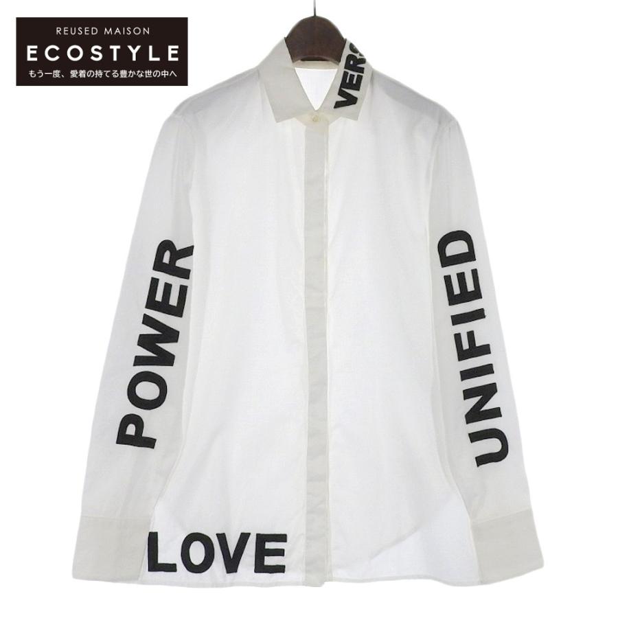 VERSACE ヴェルサーチ love, Power, Unified 長袖シャツ トップス  