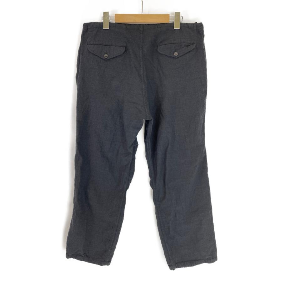 COMOLI コモリ 21SS T01-03003 ブラック ウールニータックパンツ 1