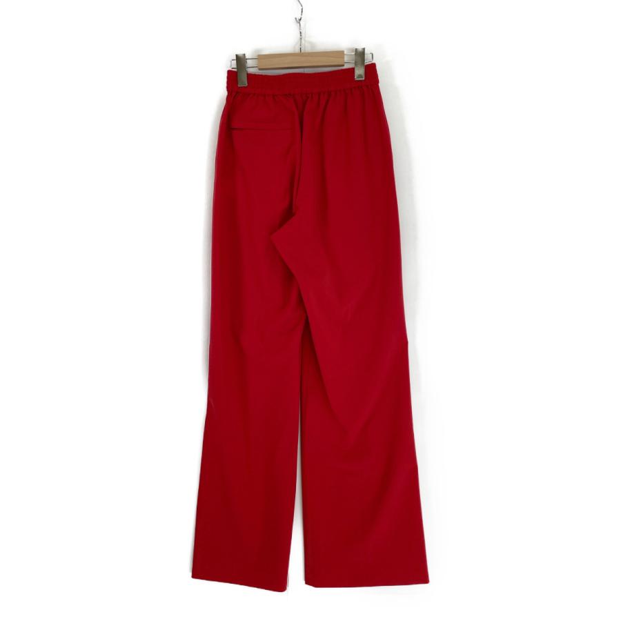 HYKE ハイク 23AW 日本製 STRECH WIDE LEG PANTS ストレッチワイドレグパンツ 232 - 13260 1(S) RED イージー ボトムス【新古品】【中古】【HYKE】 HYKE ハイク 23AW レッド イージーワイドパンツ 2 ボトムス