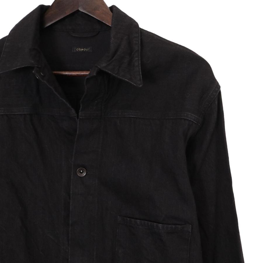 COMOLI コモリ 19AW ブラック コットン TYPE-1stデニム COMOLI コモリ 19AW ブラック コットン TYPE-1stデニム