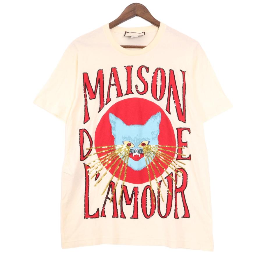 GUCCI（グッチ） 539081 MAISON DE L'AMOUR Tシャツ レッド