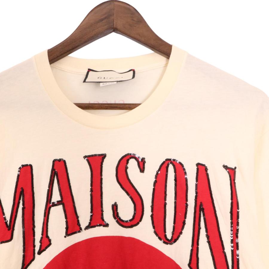 GUCCI / Tシャツ/M/コットン/PNK/539081 GUCCI（グッチ） 539081 MAISON DE L'AMOUR Tシャツ レッド