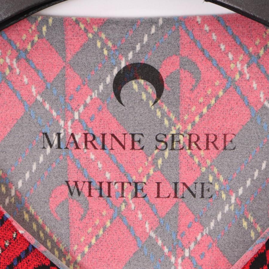 Marine Serre マリーンセル レッド ROYAL MOON CARREAUX TOP S