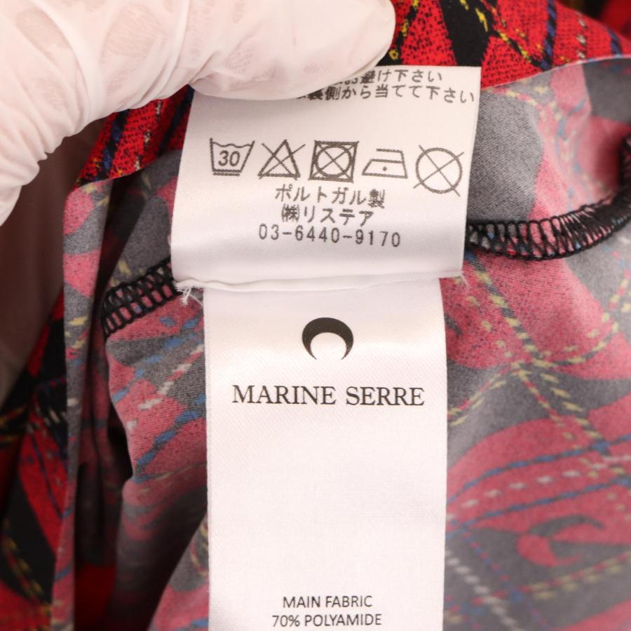 Marine Serre マリーンセル レッド ROYAL MOON CARREAUX TOP S