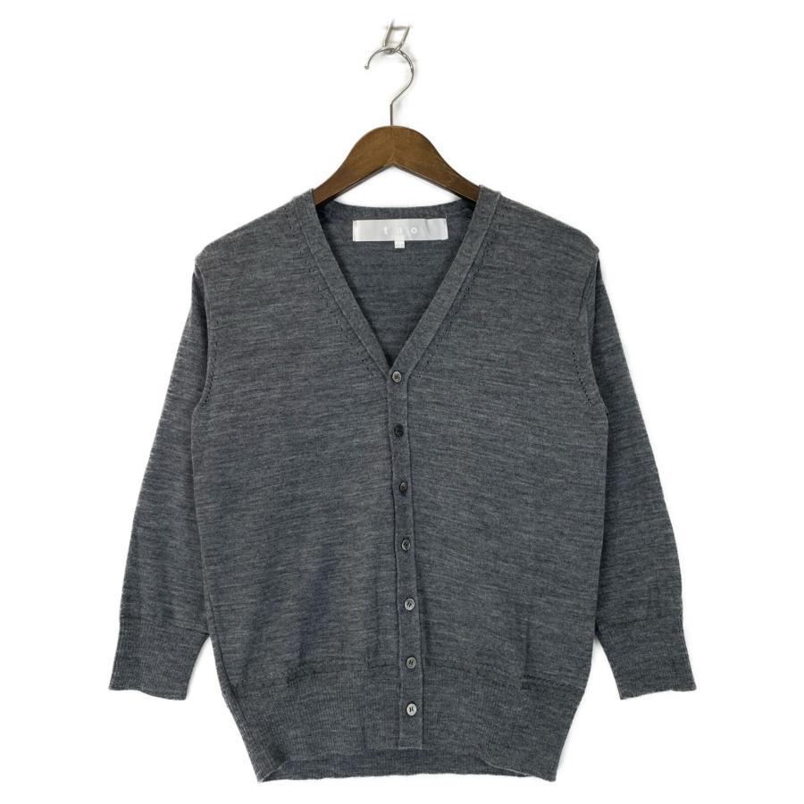 新品 コムデギャルソン　グレー　カーディガン Vネック M 新品 コムデギャルソン グレー カーディガン Vネック M