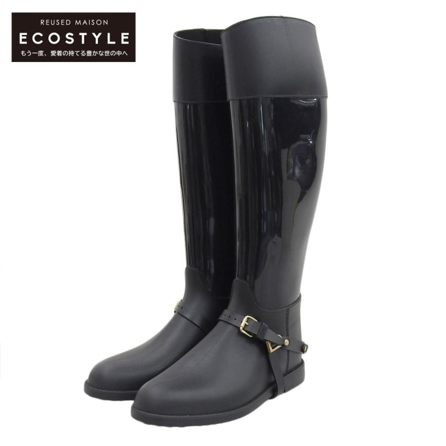 JIMMY CHOO ブラック長靴 JIMMY CHOO ブラック長靴 JIMMY CHOO ブラック長靴 保存袋付き 楽天