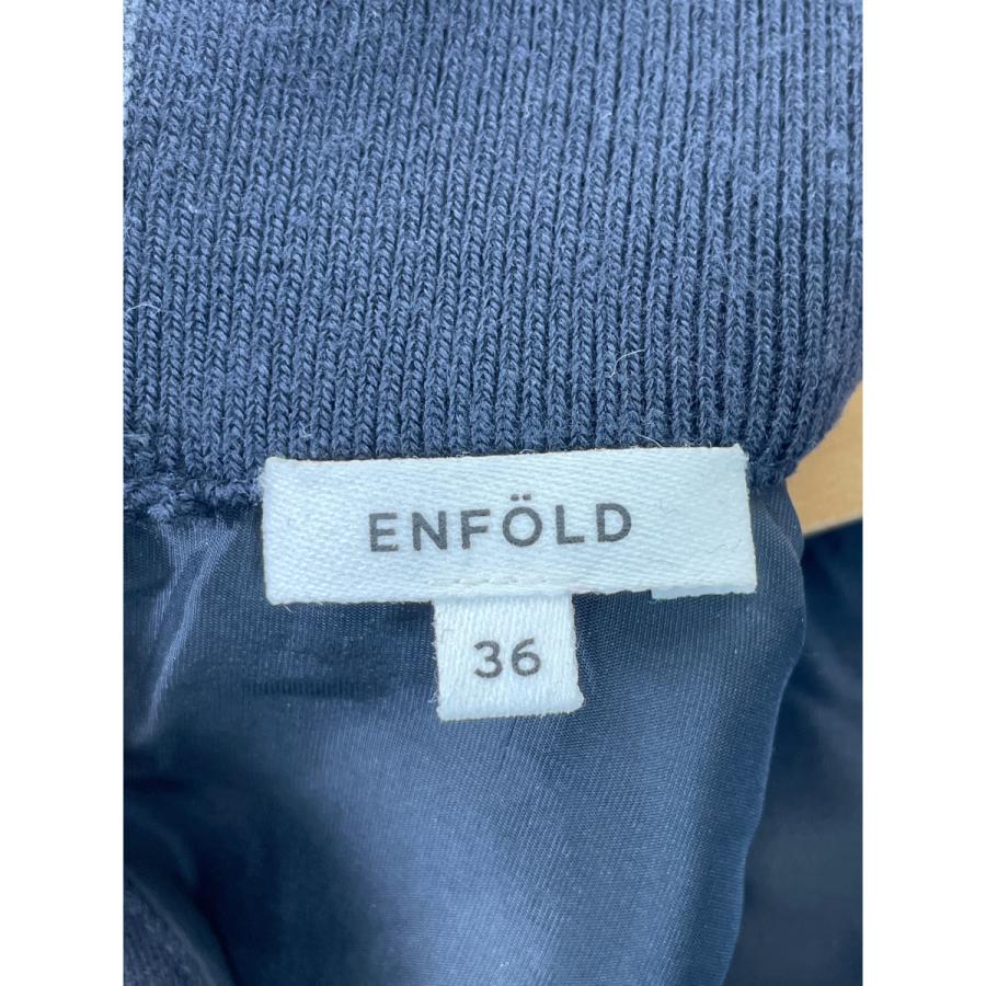 エンフォルド（ENFOLD）ネイビー　36 送料込み　即発送 ENFOLD エンフォルド 22AW ダークネイビー A-LINE SHIRT DRESS 36