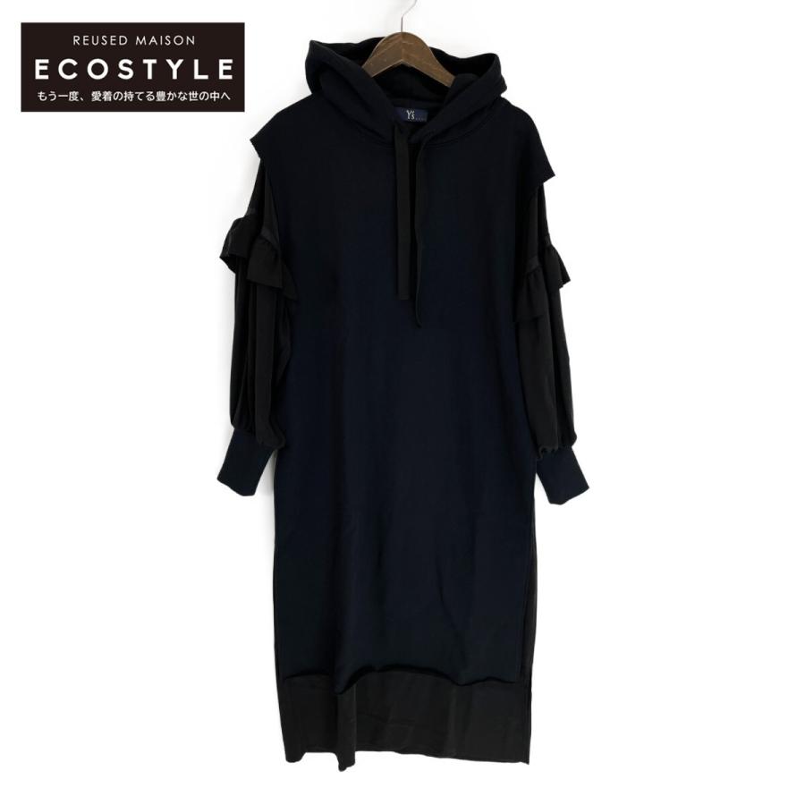 Y's（ワイズ） 23AW YJ-D41-530 TRIACETATE/POLYESTER DRESS WITH HOOD