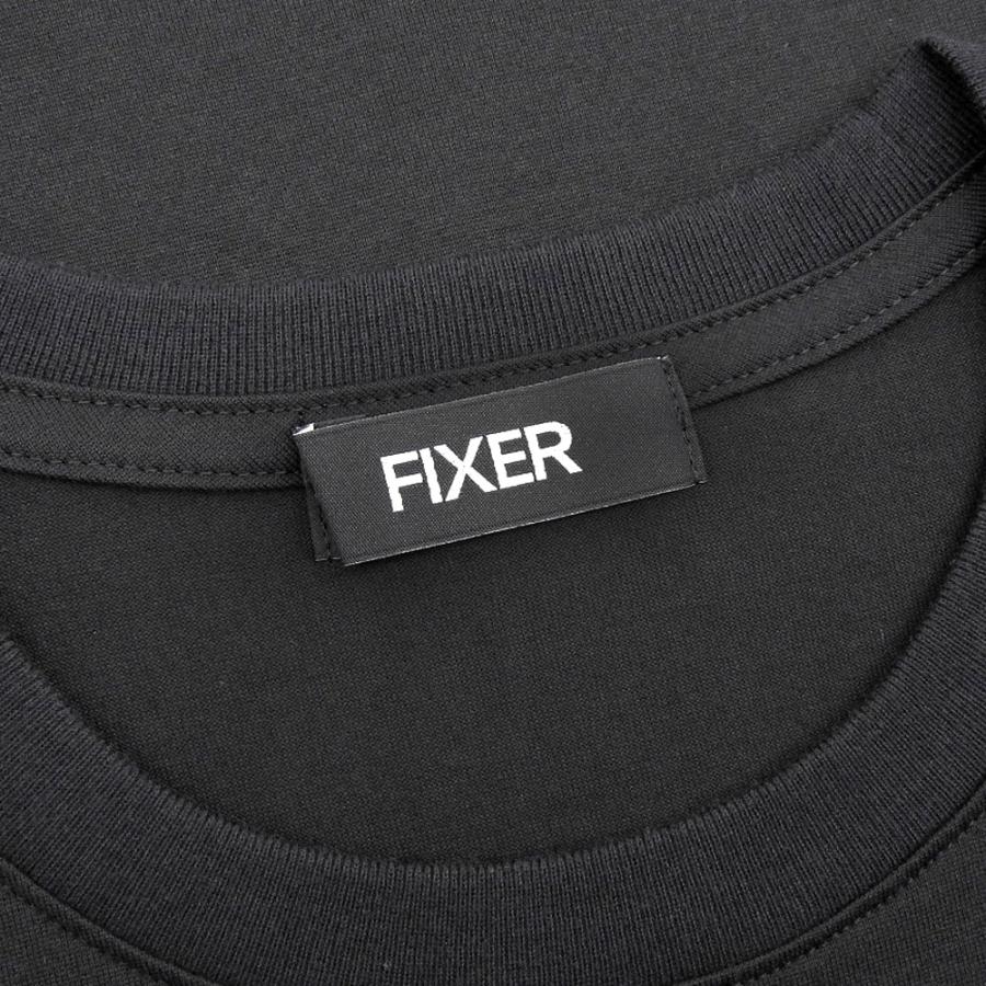 美品 FIXER フィクサー コットン100% 2 Print 胸ポケット 半袖 Tシャツ  