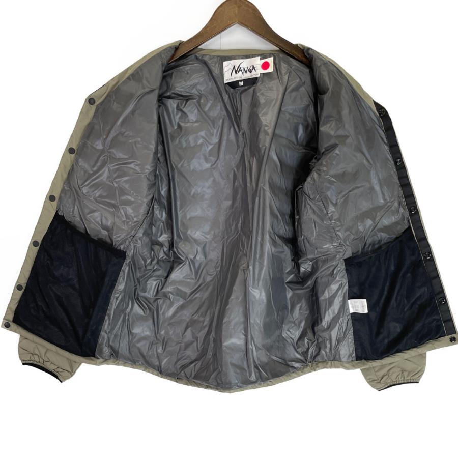 極美品　ナンガ　ムーンロイド　ホワイトレーベル　ダウンカーディガン 極美品】ナンガ ホワイトレーベル ダウンカーディガン ムーンロイド