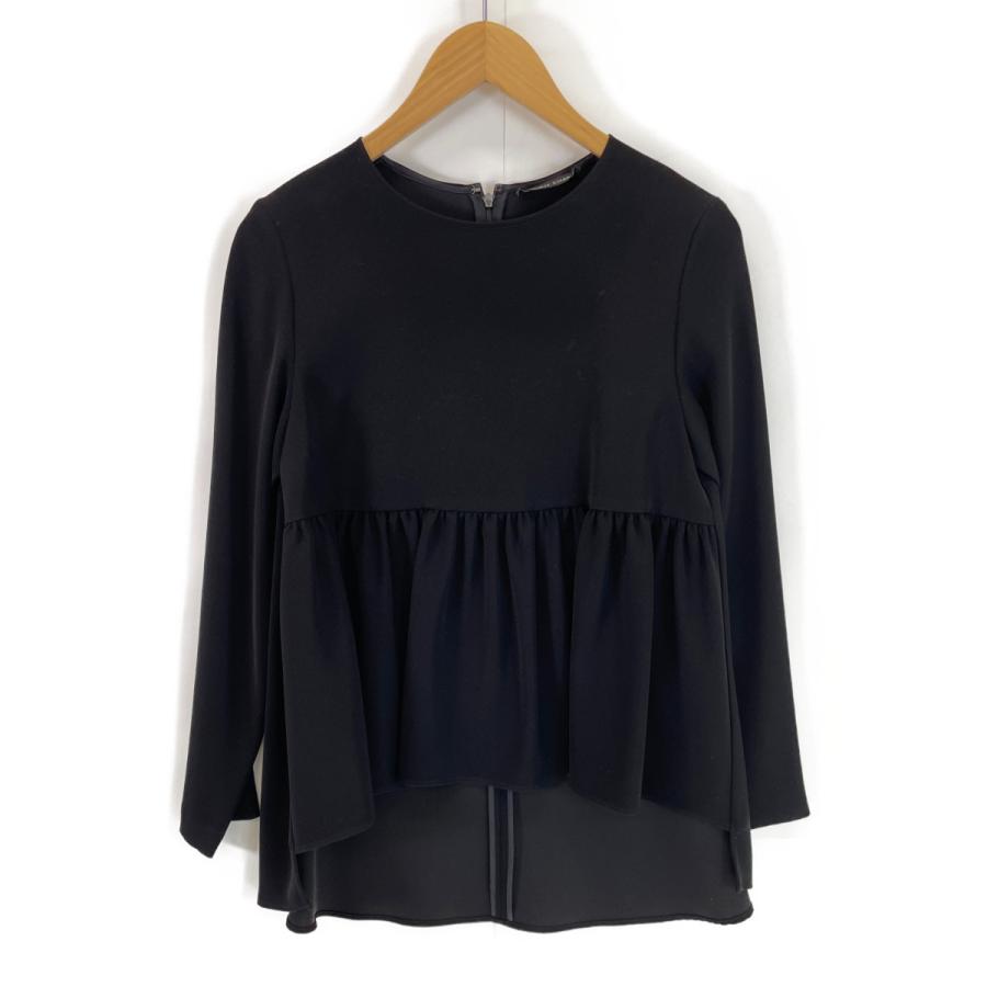 YOKO CHAN ヨーコチャン YCB120-162 ブラック フロントギャザー  