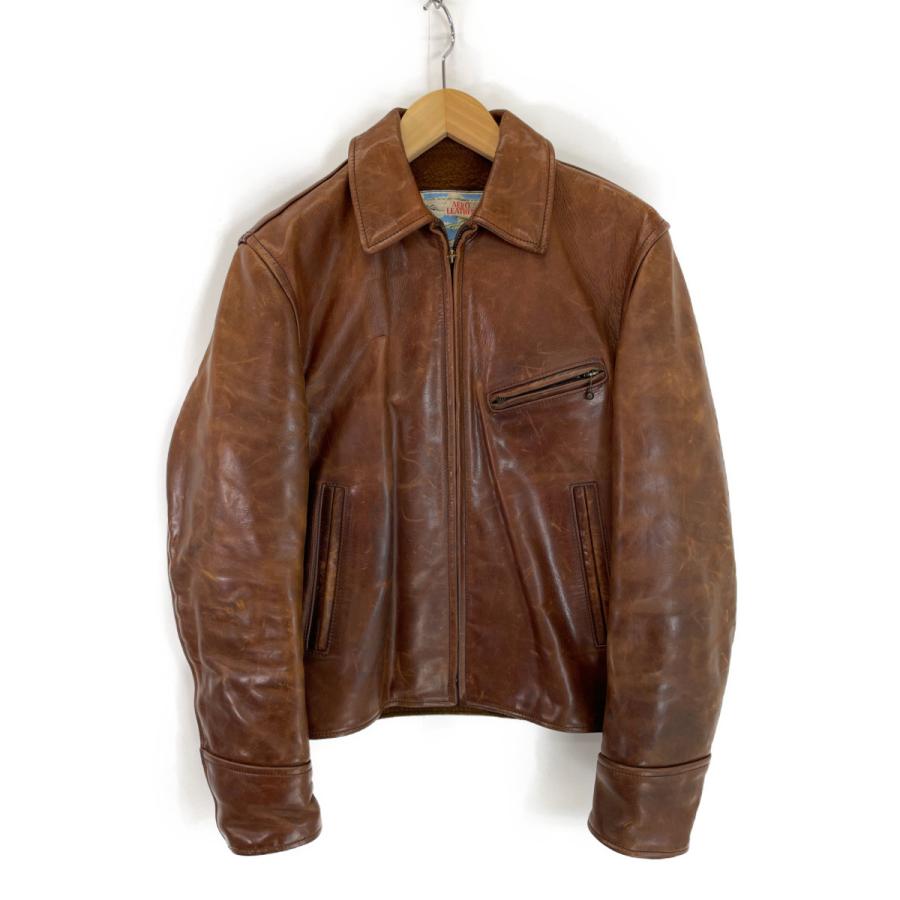 AEROLEATHER エアロレザー ブラウン ハーフベルト アルパカウール