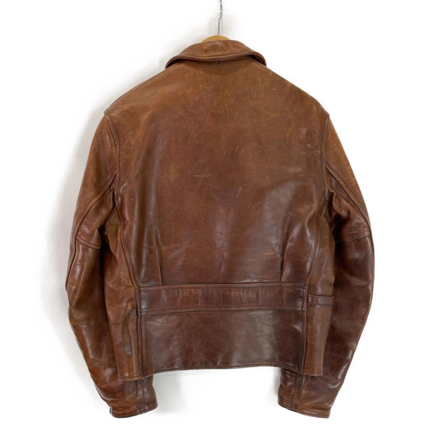 AEROLEATHER エアロレザー ブラウン ハーフベルト アルパカウール