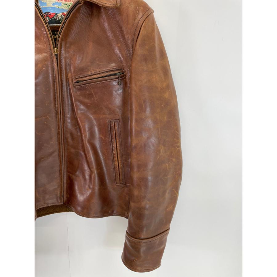 AEROLEATHER エアロレザー ブラウン ハーフベルト アルパカウール