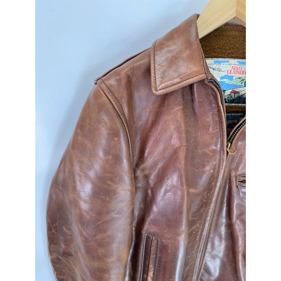 AEROLEATHER エアロレザー ブラウン ハーフベルト アルパカウール