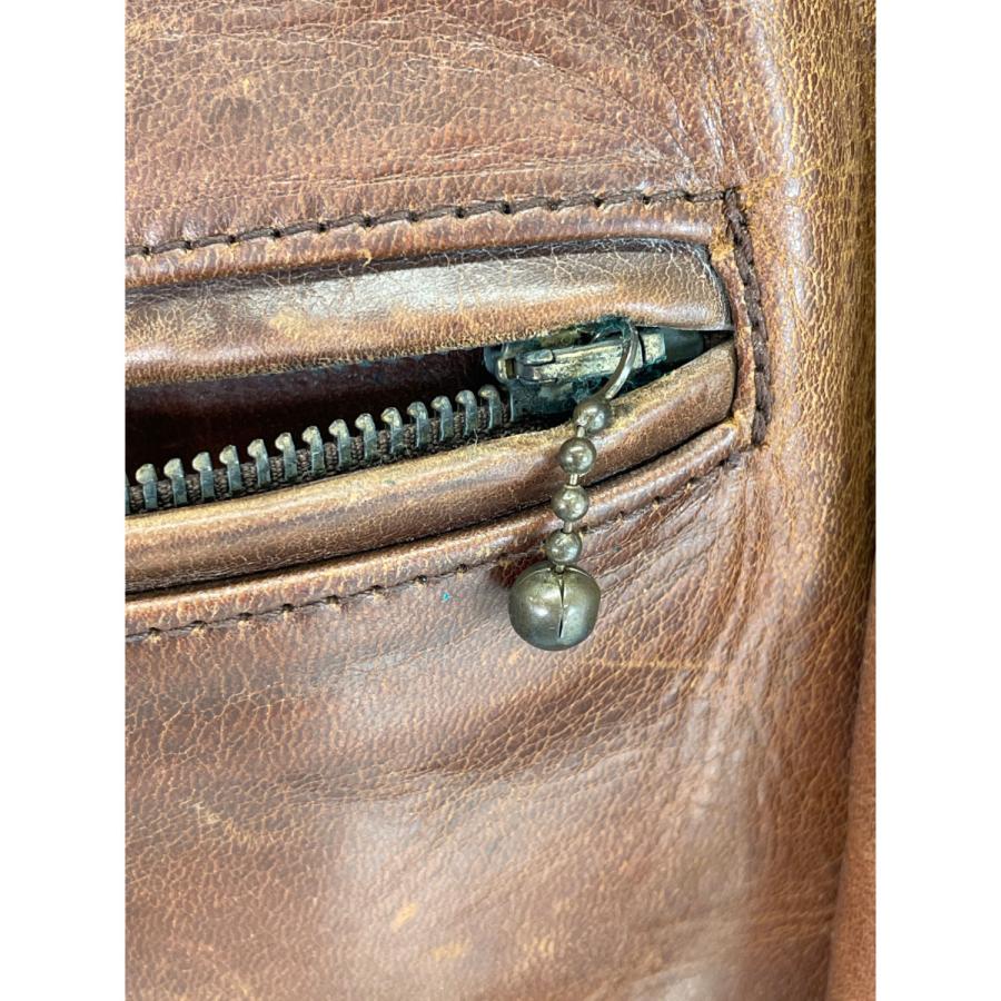 AEROLEATHER エアロレザー ブラウン ハーフベルト アルパカウール