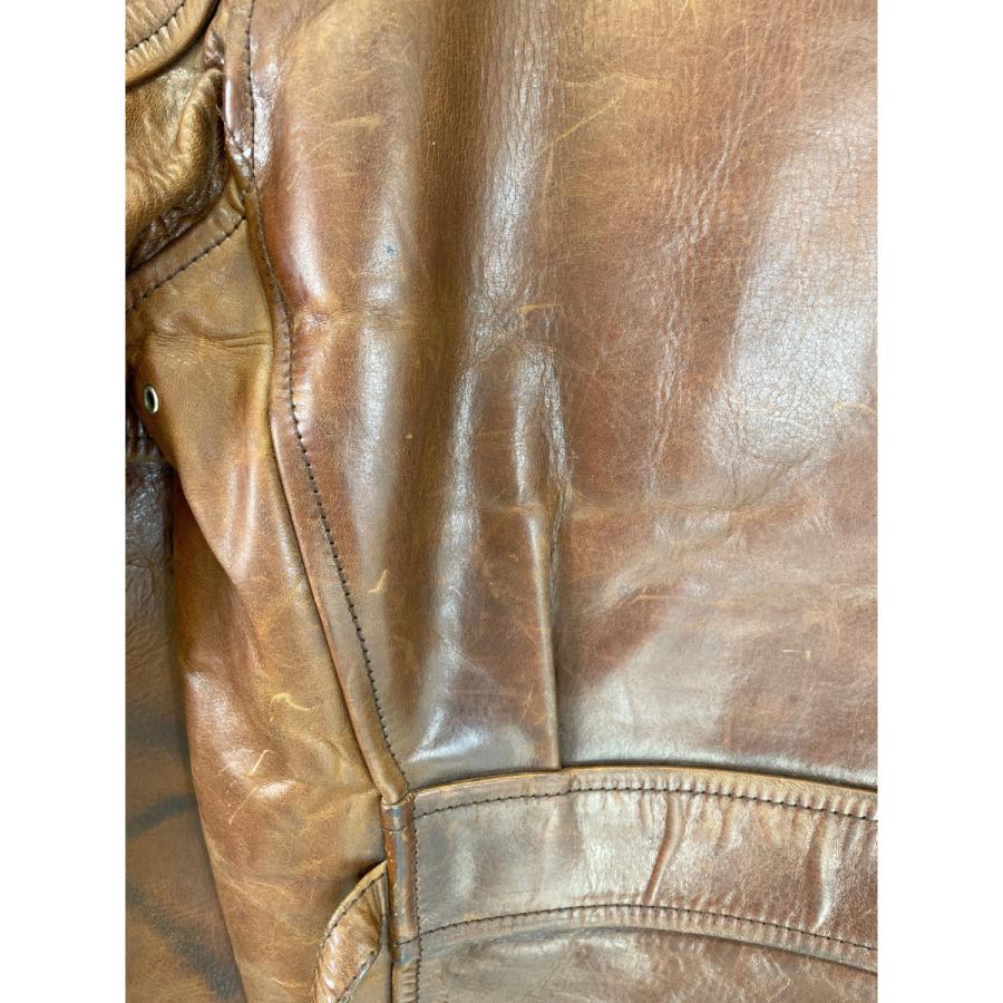 AEROLEATHER エアロレザー ブラウン ハーフベルト アルパカウール