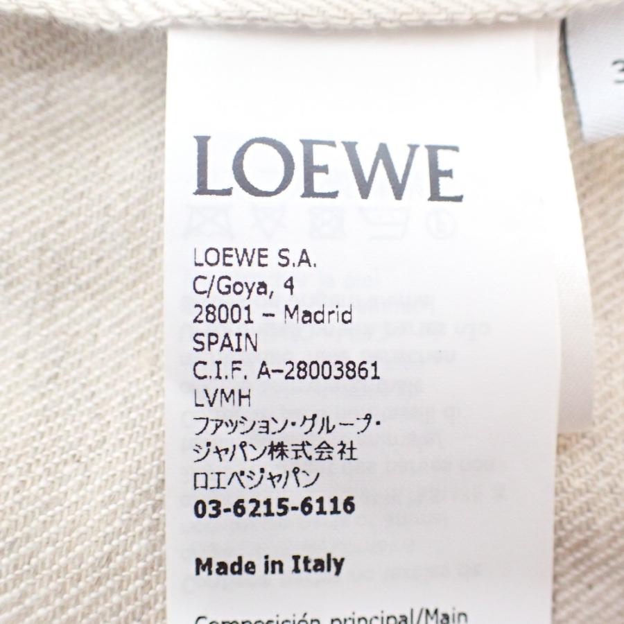 LOEWE（ロエベ） 23年 S359Y50X07 ベージュ リネン ワークシャツ 