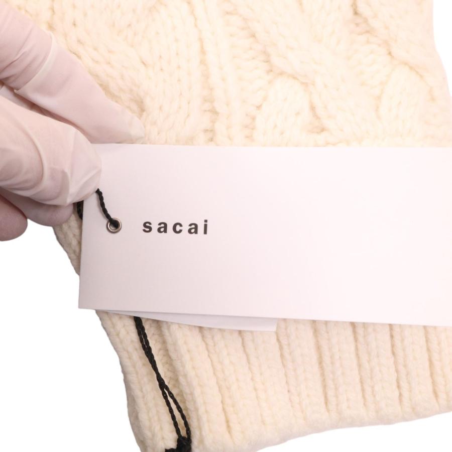sacai（サカイ） 23年製 オフホワイト ウール モヘアニット プル