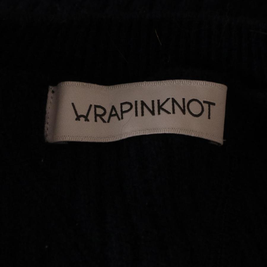 WRAPINKNOT ラッピンノット ×COZ ネイビー カシミア サーマル クルー 