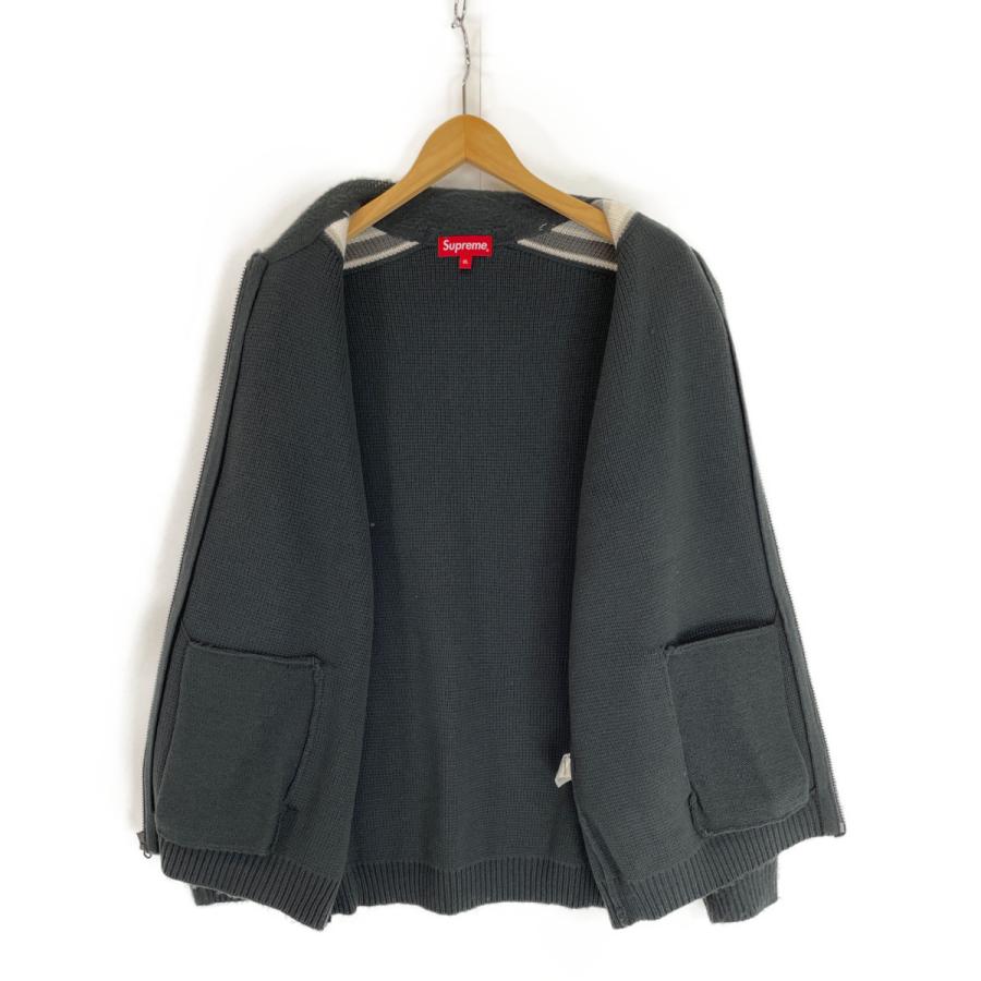 Supreme シュプリーム 23SS ブラック スリーブストライプ ジップアップ 