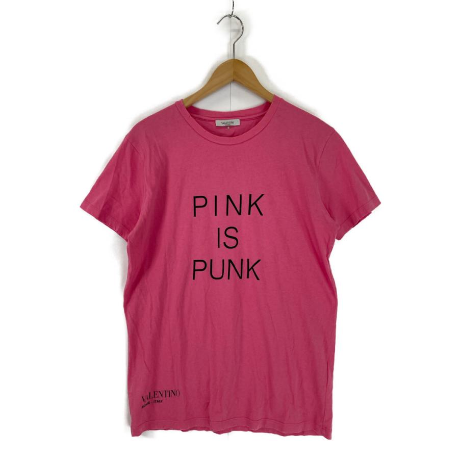 VALENTINO Tシャツ ピンク ロゴ入り 【公式通販】