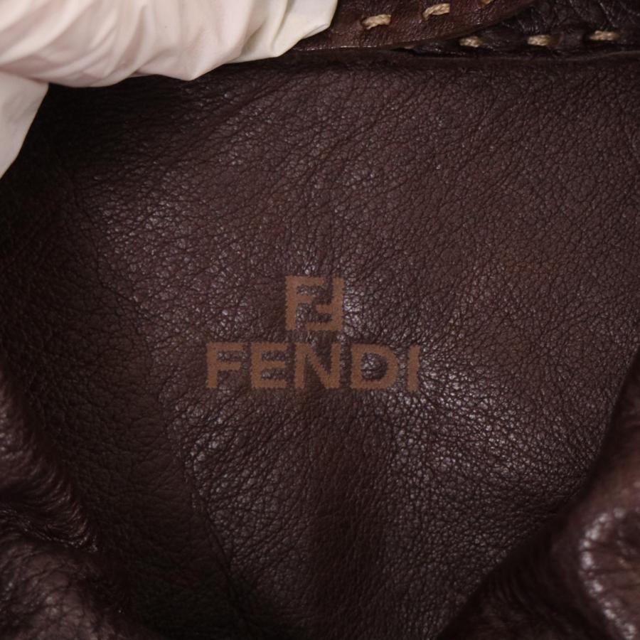 FENDI（フェンディ） ブラウン セレリア レザージャケット ブラウン 38
