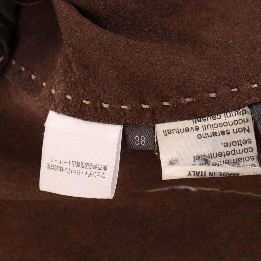 FENDI（フェンディ） ブラウン セレリア レザージャケット ブラウン 38