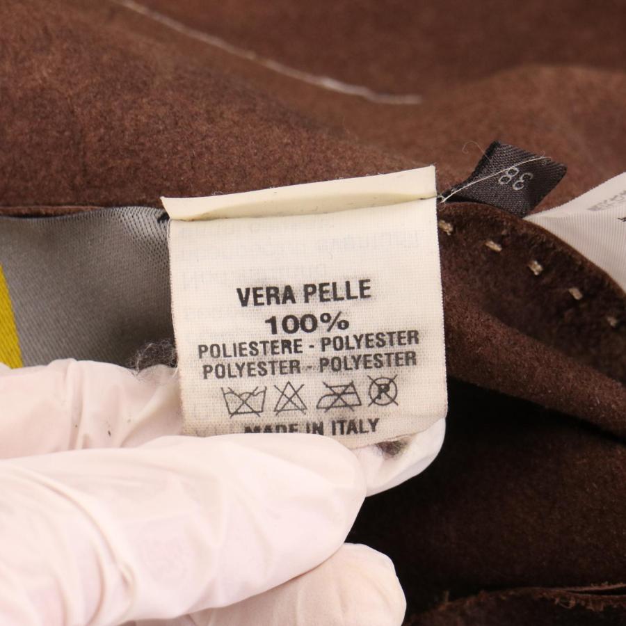 FENDI（フェンディ） ブラウン セレリア レザージャケット ブラウン 38