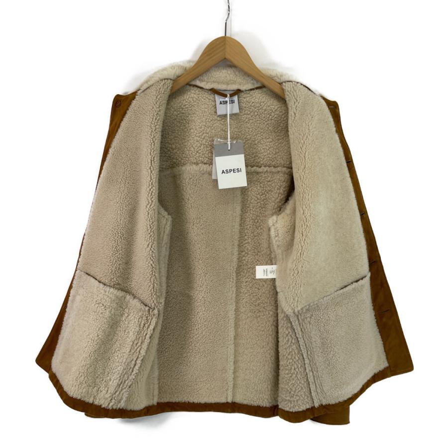 ASPESI アスペジ ブラウン ムートンボアジャケット ブラウン M  