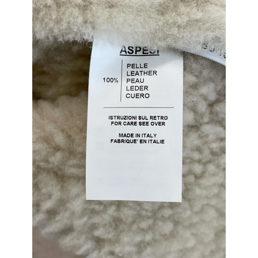 ASPESI アスペジ ブラウン ムートンボアジャケット ブラウン M  