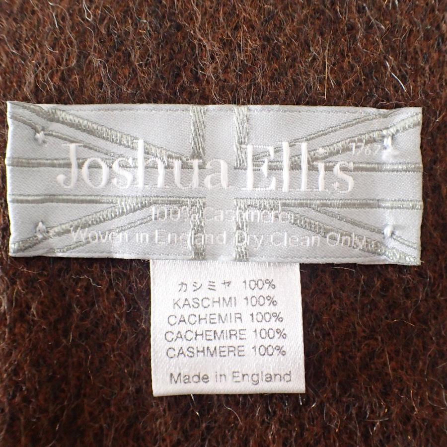 ジョシュアエリス 【美品】英国製 ブロックチェック カシミヤ100％ フリンジ ストール / 美品 Joshua Ellis ジョシュアエリス 英国製 ブロックチェック