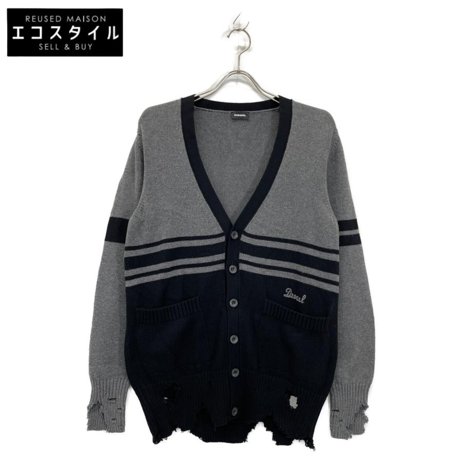 新品同様/国内正規 DIESEL ディーゼル クラッシュ加工 ニット 