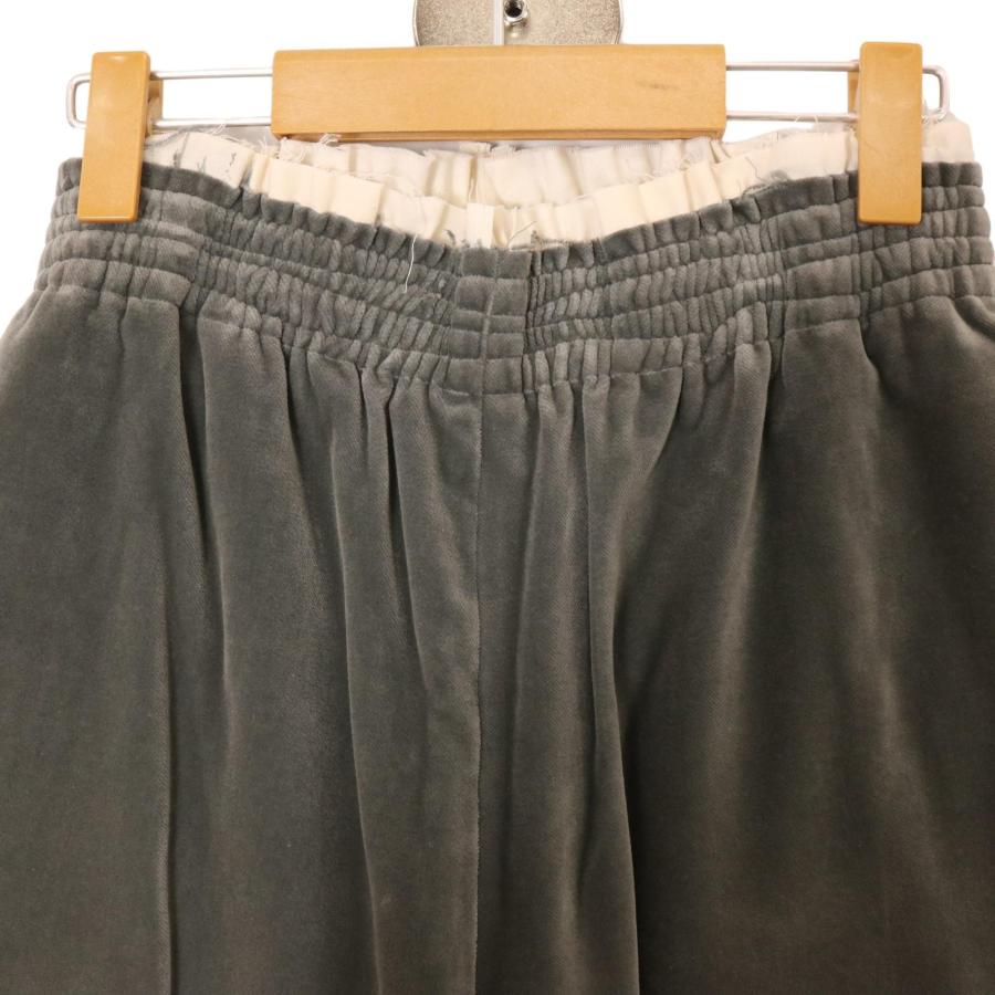 CAMIEL FORTGENS 016 グレー SWEAT PANTS サイドホワイトライン 