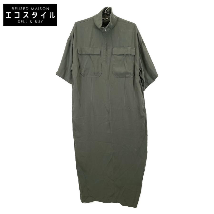 CLANE クラネ カーキ ハーフ ジップ ミリタリー ワンピース 2  