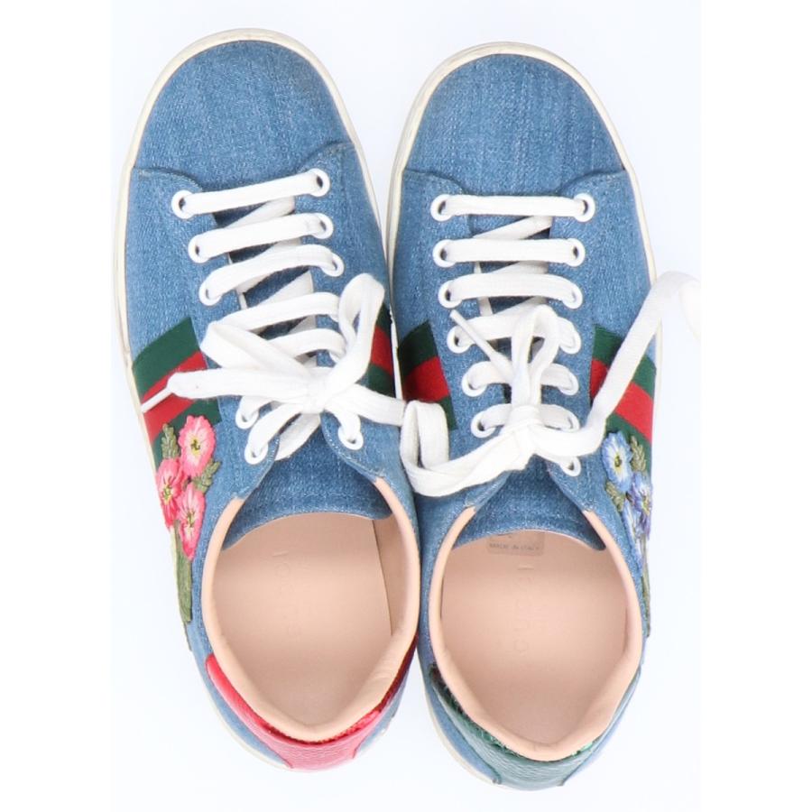GUCCI HANA スニーカー デニム 刺繍 日本限定