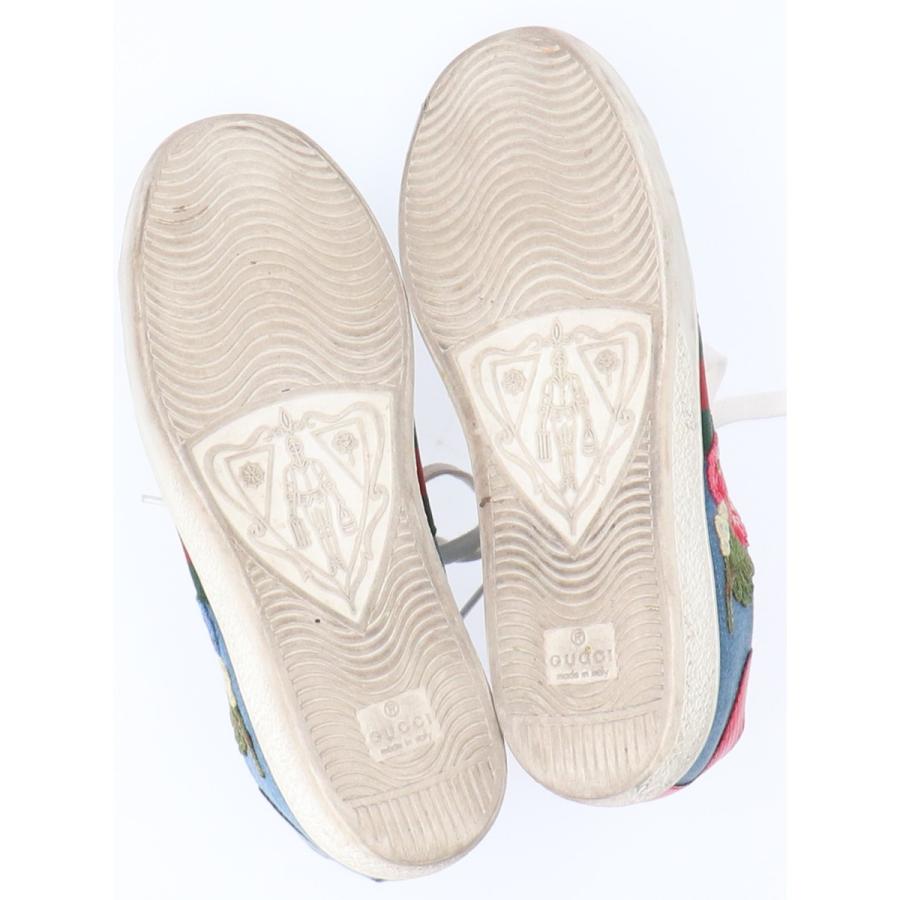 GUCCI グッチ 475896 HANAコレクション 刺繍入り デニム ローカット 