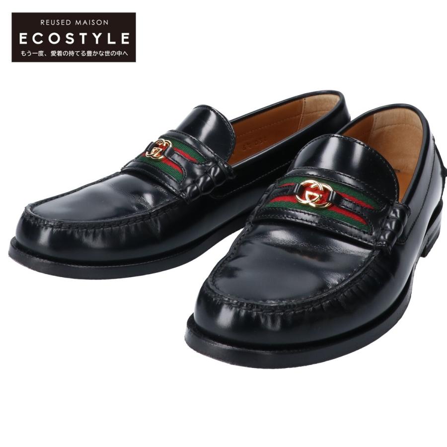 GUCCI グッチ 644724 GGシェリーライン レザー ローファー GUCCI グッチ 644724 GGシェリーライン レザー ローファー