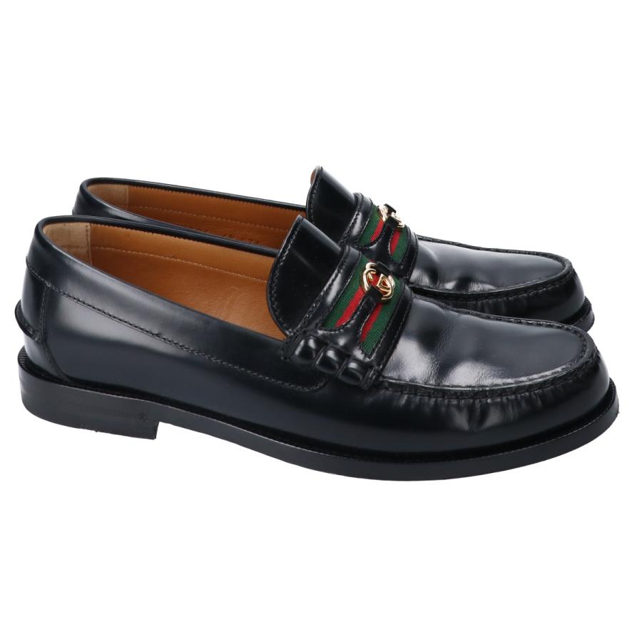GUCCI グッチ 644724 GGシェリーライン レザー ローファー GUCCI グッチ 644724 GGシェリーライン レザー ローファー