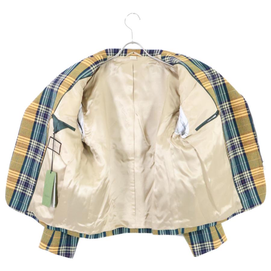 GUCCI 新品/国内正規 グッチ 710795 チェック ウール ジップ GUCCI 新品/国内正規 グッチ 710795 チェック ウール ジップ