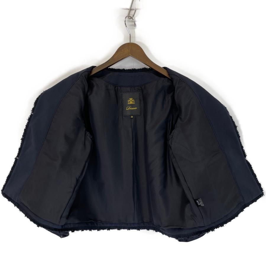 DRAWER Drawer ドゥロワー 22SS コットンノーカラーベルスリーブ