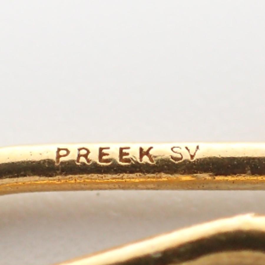 美品 PREEK プリーク SV バロックパール チェーン ネックレス ゴールド 