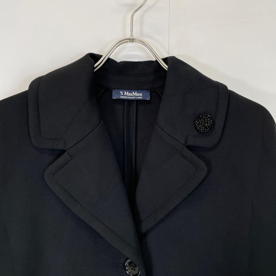 新品タグ付きS Max Mara ボンディングコート黒